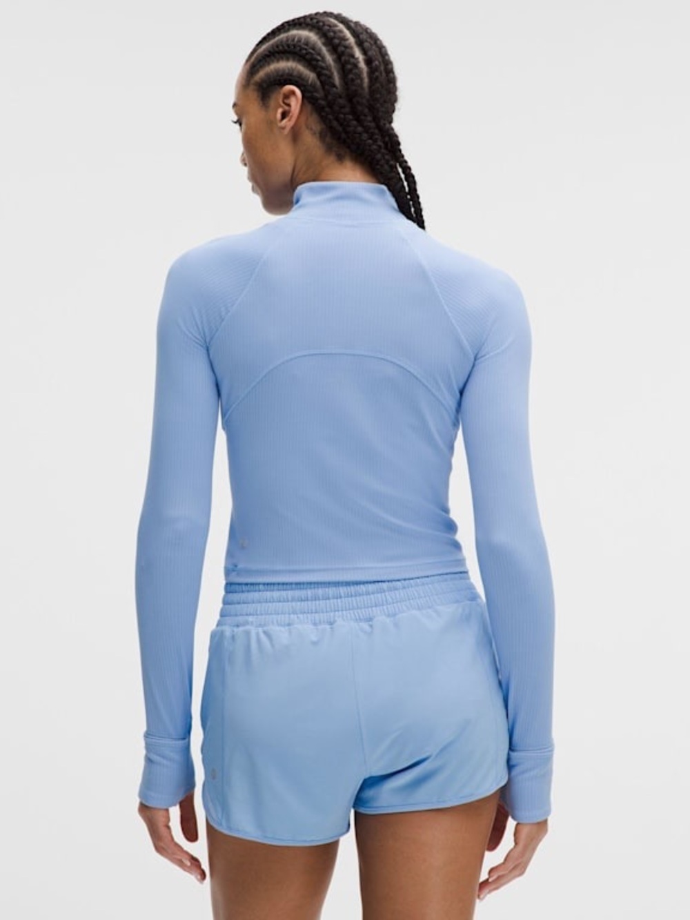 Lululemon Rulu Ribbed Cropped Half Zip
Updated in Sinatra Blue Size S